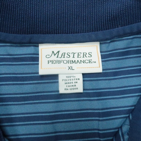 Masters Performance Shirt Mens Extra Large Blue Golf Polo Augusta National - Picture 3 of 8